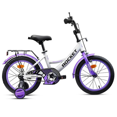 Велосипед двухколёсный 16 Rocket Gem 16.GEM.WT/PR.26 бело-фиолетовый